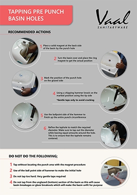 Basin Infographic - Tapping Pre Punch Basin Holes