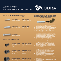Cobra Safe® Multi-Layer Pipe System