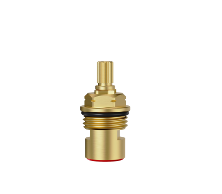 Cobra Light Pattern Spindle Only 1/4 Turn Red Rough Brass