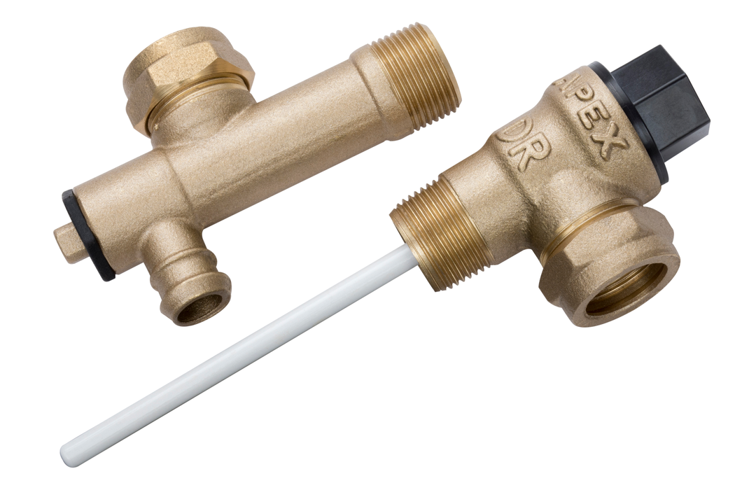 TP/Drain Cock Geyser Kit, Male, Standard, 600kPa. Lixil Africa