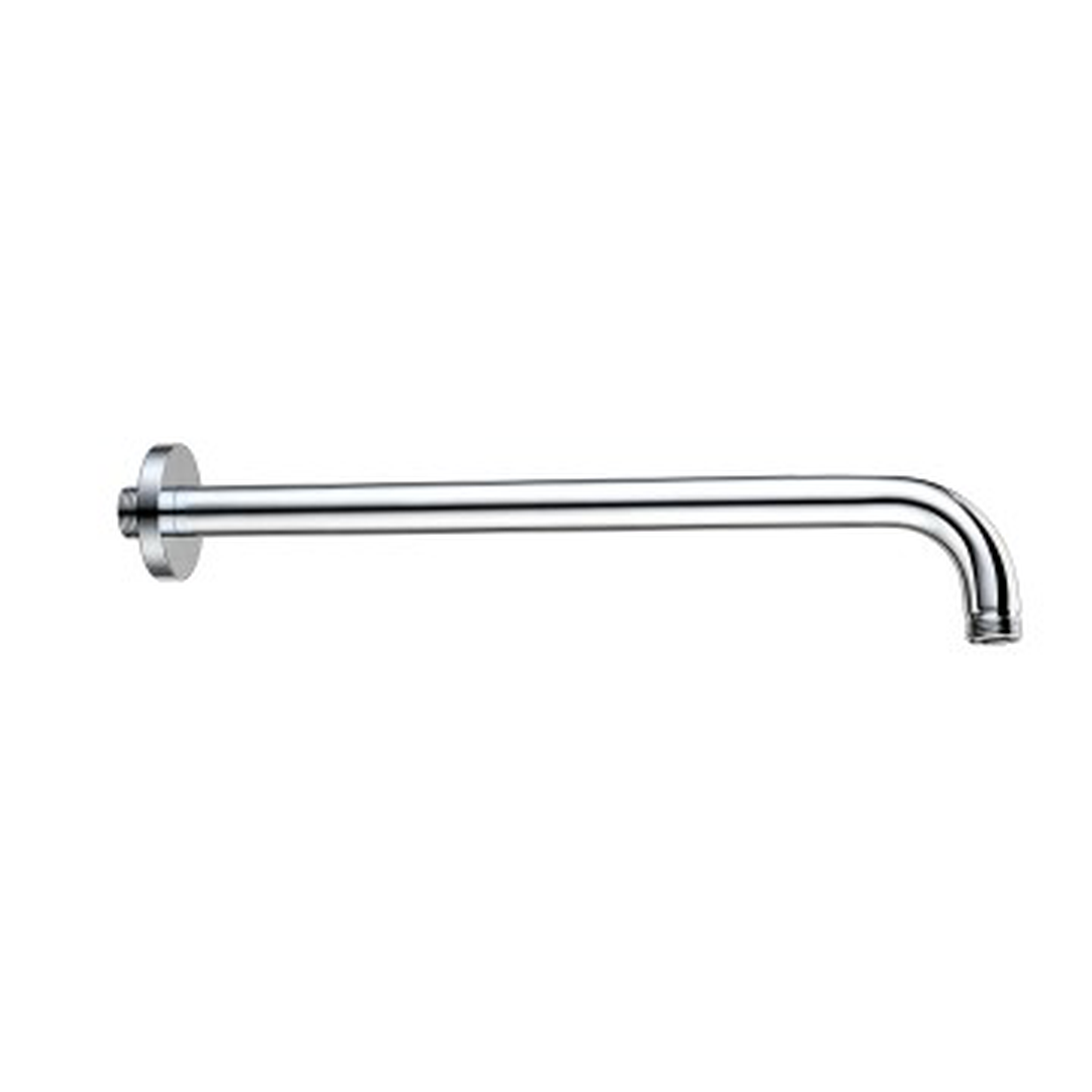Wall mounted shower arm long stainless steel with wall flange
