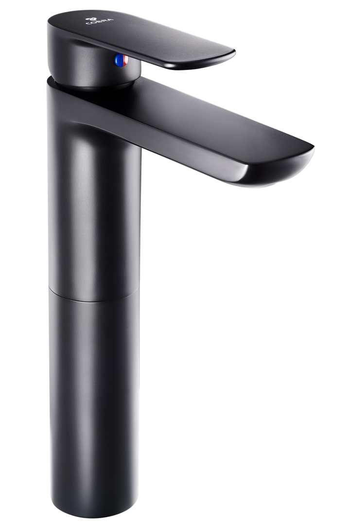 COBRA SEINE PT BASIN MIXER RAISED EBONY | Lixil Africa