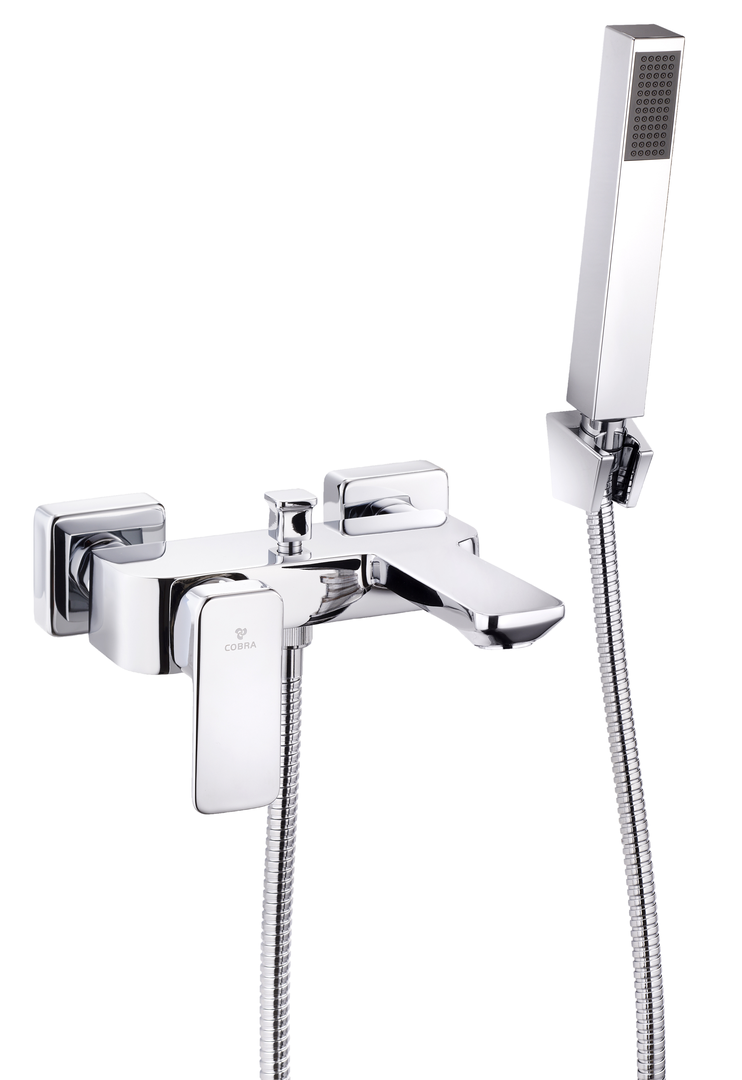 COBRA ARRIVE BATH MIXER WT & H/SHOWER Lixil Africa