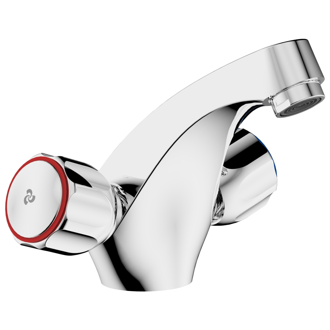 Cobra - Metsi - Tap & Mixer Screw Down - Basin Mixer - Chrome