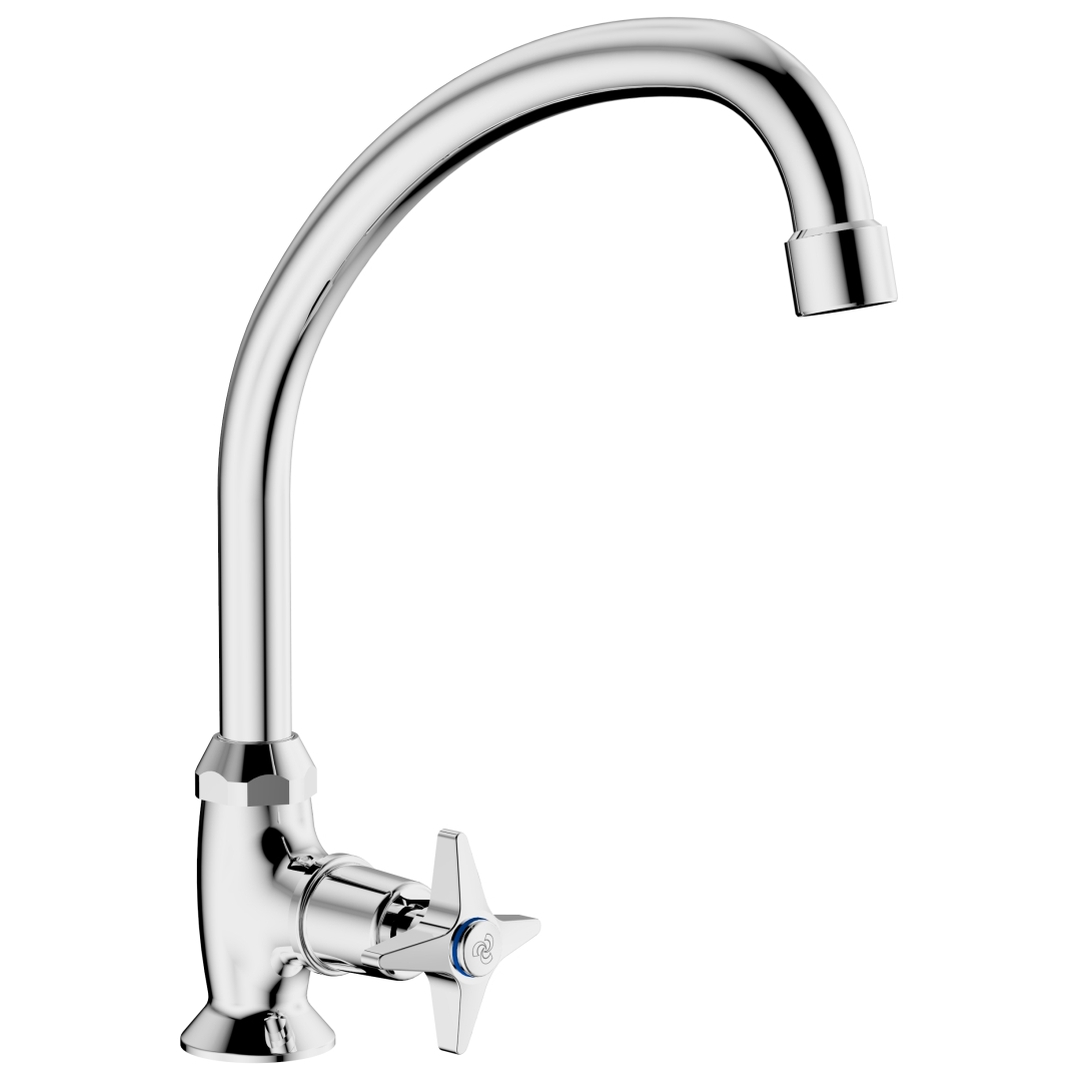 Cobra Star Tap & Mixer Screw Down Prep Bowl Tap Chrome Lixil