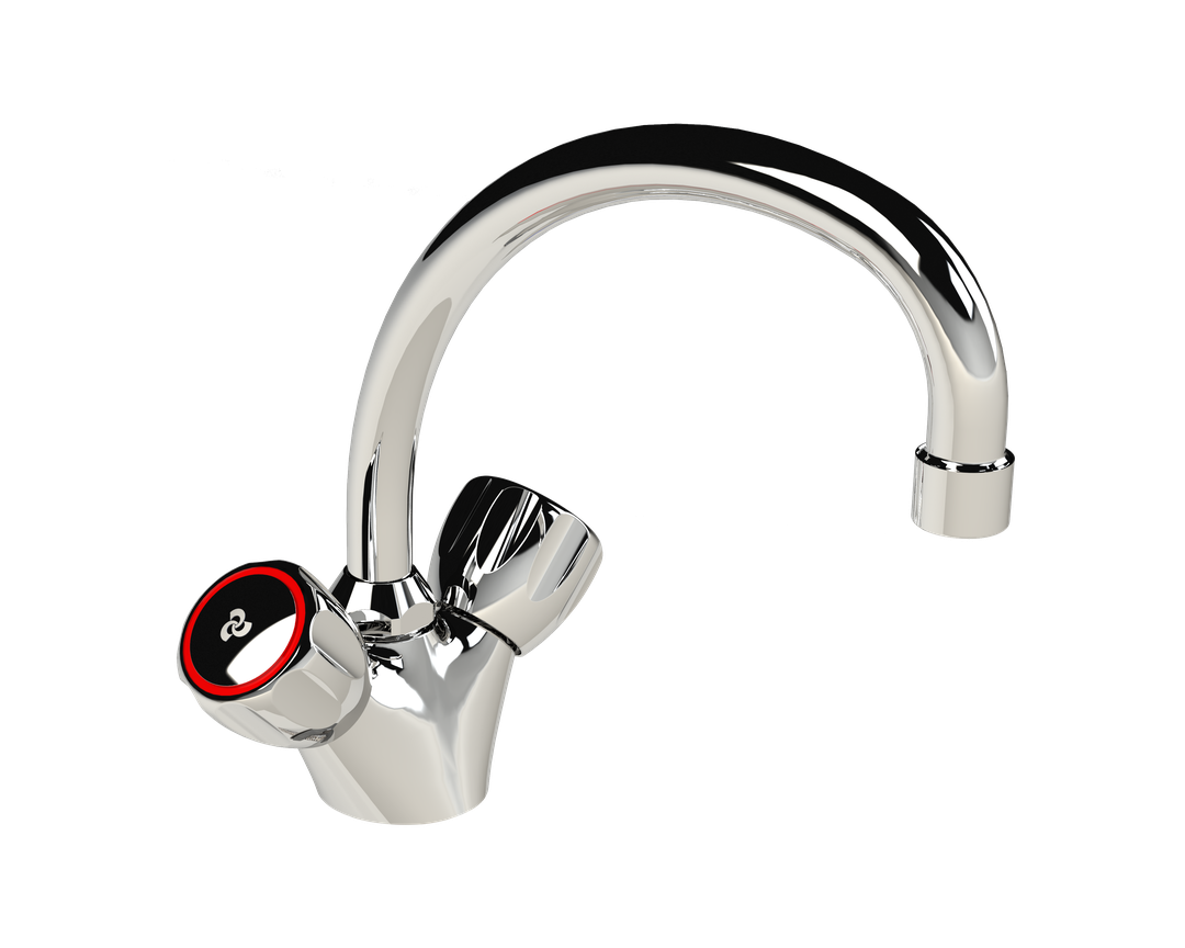 Cobra Metsi Original Light Pattern Sink Mixer Swivel Spout Pillar