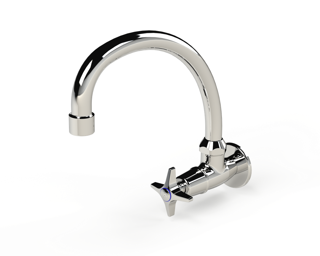 Cobra Star Original Light Pattern Wall Type Tap Swivel Chrome