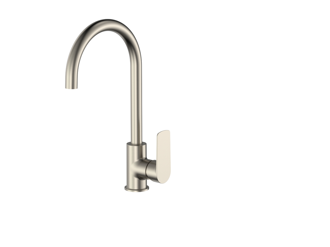Cobra Seine Sink Mixer Pillar Type Brushed Nickel | Lixil Africa