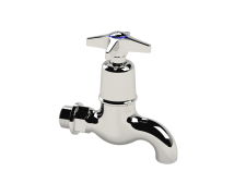 Cobra Star Heavy Pattern Bibtap Plain 1/2 Chrome