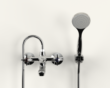 Cobra Star Original Light Pattern Bath Diverter Mixer Wall Type 1/2Chrome