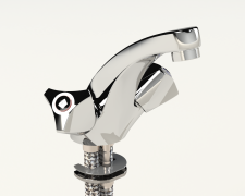 Cobra Carina Original Light Pattern Basin Mixer Fixed Spout Plug&Chain Chrome