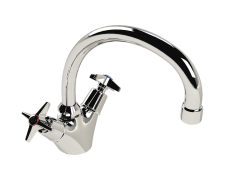 Cobra Star Original Light Pattern Sink Mixer Pillar Type 1/2 Chrome