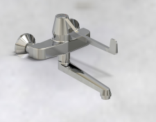 Cobra Medical Heavy Pattern Mixer Wall Type Progressive Control Chrome