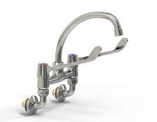 Cobra Medical Heavy Pattern Mixer Wall Type Swivel Swan Spout 15 Chrome
