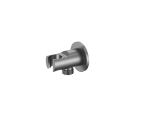 Cobra Seine Round Shower Outlet Brushed Gun Grey