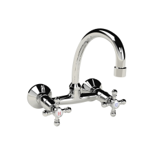 Cobra Roma Original Light Pattern Sink Mixer Wall Type Chrome