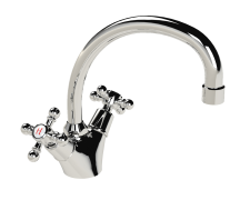 Cobra Roma Original Light Pattern Sink Mixer Pillar Type Chrome