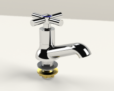 Cobra Ledimo Original Light Pattern Pillar Tap Round 15mm Chrome