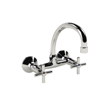 Cobra Ledimo Original Light Pattern Sink Mixer Wall Type Swivel Spout 1/2 MI Chrome