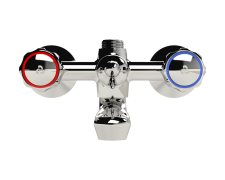 Cobra Metsi Original Light Pattern Bath Diverter Mixer Wall Type & Handshower Chrome