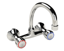 Cobra Metsi Original Light Pattern Wall Type Sink Mixer 1/2 Chrome