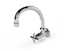 Cobra Star Original Light Pattern Wall Type Tap Swivel Chrome