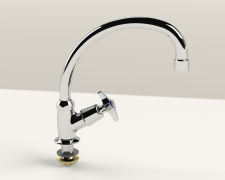 Cobra Star Original Light Pattern Pillar Tap Swivel Chrome