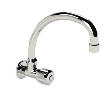 Cobra Stella Original Light Pattern Prep Bowl Tap Wall Type Swivel Spout Chrome