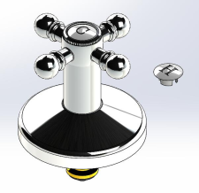Cobra Roma Underwall Light Pattern 1/2 Headpart Chrome