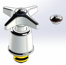 Cobra Star Standard Light Pattern Headpart 1/2 Chrome