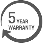 5 Year Warranty