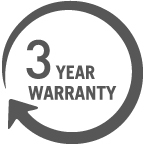 3 Year Warranty